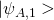 \vert\psi_{A,1}>